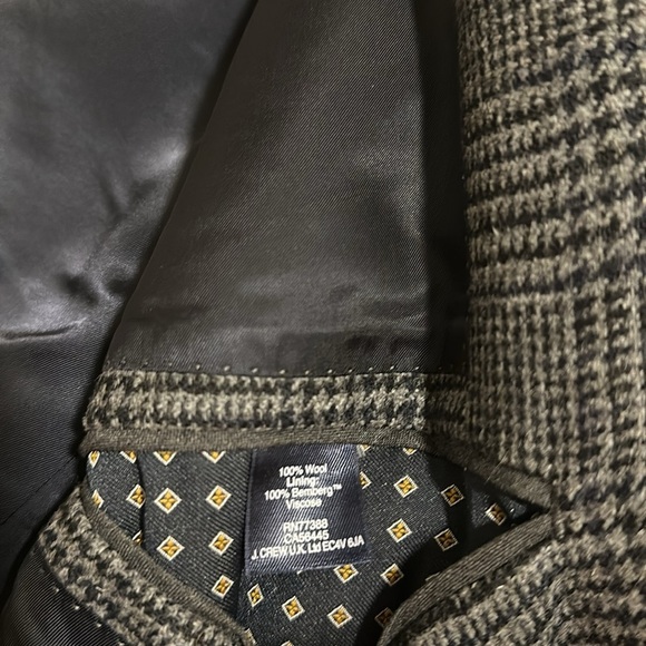 J. Crew Ludlow Blazer Gray Window Pane Plaid 100% wool Scottish cloth noble - Picture 5 of 5